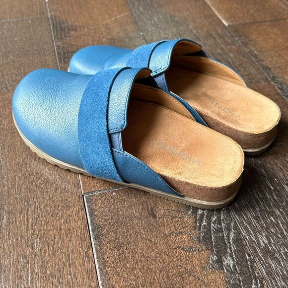 Vionic Ambrosia clogs mules women’s shoes size 6 comfort shoe blue - Picture 1 of 7